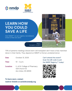 flyer for nmpd event with date, time, and location