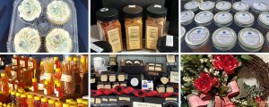 pastries, honey, spices, and other market items pastries, honey, spices, and other market items