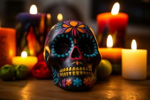 Calavera Sugar Skull for Cinco De Mayo or Dia De Los Muertos Calavera Sugar Skull for Cinco De Mayo or Dia De Los Muertos