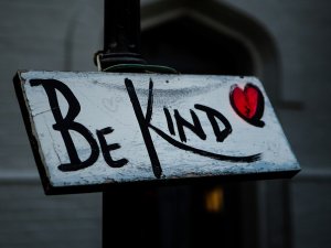 Be Kind placard Be Kind placard