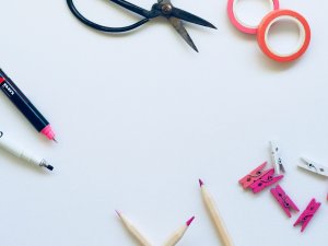 Variety of craft supplies Variety of craft supplies