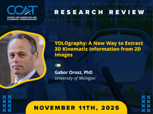 Headshot of Gabor Orosz and the title of their lecture. Headshot of Gabor Orosz and the title of their lecture.