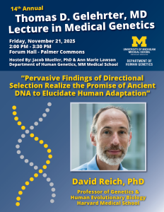 Flyer with speaker photo and text with location and seminar information