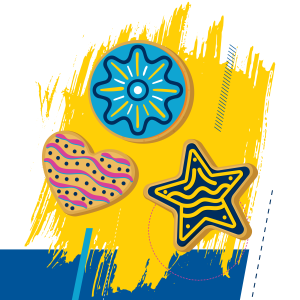 Decorative image, illustration of cookies