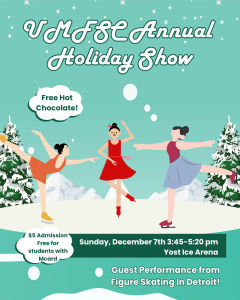 Visual flyer containing information on event location, timing and special performances