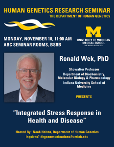 photo of flyer with dark blue background and white and yellow text