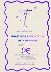 attend Gratitude and Mocktails with GradSWE