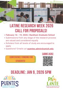 Latine Research Week Flyer