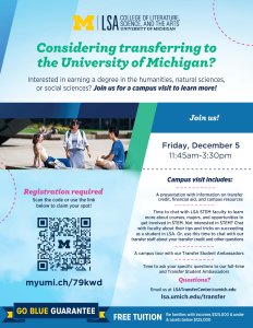 Flyer providing details for the event