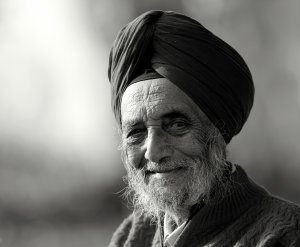 Person wearing a turban