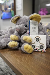 Stuffed animal elephant