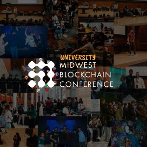 Collage of images of students from 2024 Midwest Blockchain conference