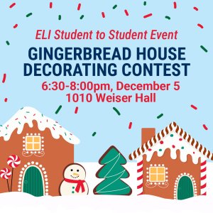 decorated gingerbread house illustration