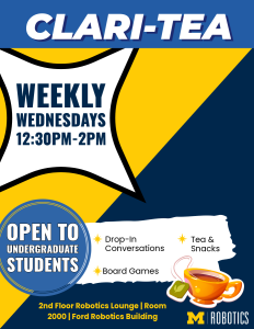 Claritea flyer for Winter 2026.