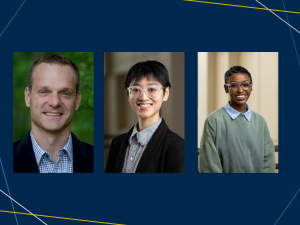 Left to right: Matt Diemer, Ha Bui, Nia Holland