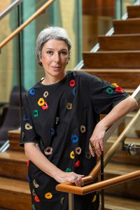 A portrait image of the speaker