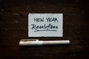 New Year Resolutions Sign