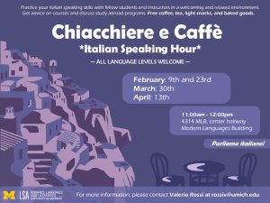 Chiacchiere e Caffé poster