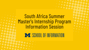 South Africa Summer Master's Internship Program Information Session