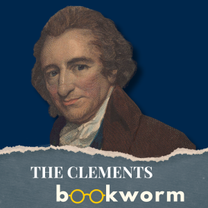 "Clements Bookworm" with a portrait of Thomas Paine.