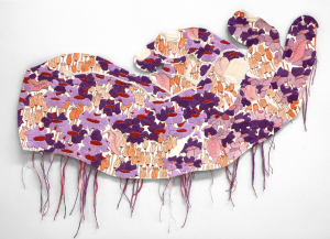 Art Installation with embroidery