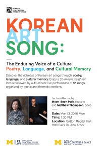 Korean Art Song: The Enduring Voice of a Culture