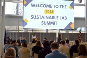 Welcome presentation at the 2025 Sustainable Lab Summit.
