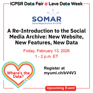 Announcement for the SOMAR webinar during Data Fair on Feb 13, 2026, from 1-2 p.m. ET with registration link.