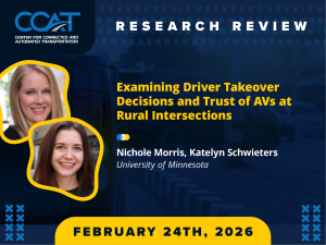 Headshot of Nichole Morris and Katelyn Schwieters along with the title of their lecture