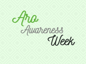 Aro Awareness Week in decorative text