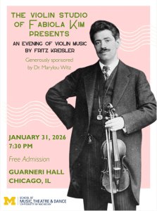 Violin Studio of Fabiola Kim in Recital in Chicago