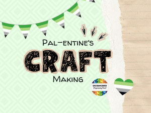 Pal-entine's Craft Making among a scrapbook motif