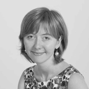 Black and white headshot