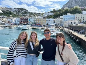 Students in Sorrento, Italy.