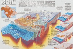 "Earth’s Dynamic Crust," National Geographic Society, Cartographic Division, 1985.