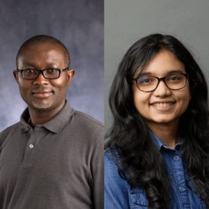 headshots of Joseph Osumeje and Nazreen Pallikkavaliyaveetil