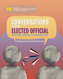 Conversations with an elected official flyer