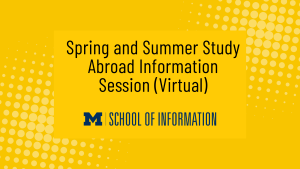 Spring and Summer Study Abroad Information Session (Virtual)