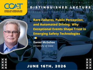 Headshot of Professor McGehee and the title of their lecture.