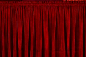 the curtain