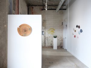 Image of ceramic artwork installed in DDD Gallery for Legacies exhibition