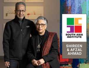 Shireen and Afzal Ahmad photo with SAI logo
