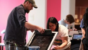 Session 2: Print Demonstration and Exhibition Tour of American Sampler with Nicole Marroquin