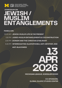 Jewish/Muslim Entanglements Symposium Flyer