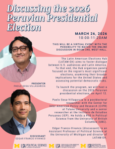 Flyer with deatils on the event