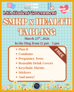Title "SMRP X Health Tabling" with a description of the event