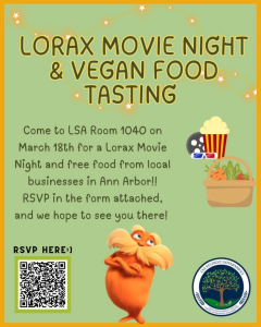 Flyer states that the event is March 18th from 6-7:30 in LSA Room 1040. and has free food. RSVP in the form attached