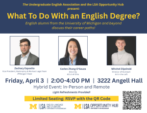 English Degree Panel Discussion 2026