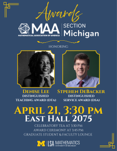 Poster with images of Denise and Stephen