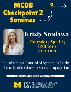 Poster with Kristy Srodawa